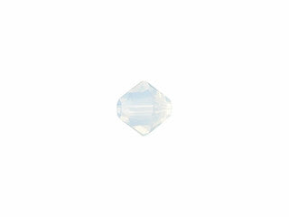 BICONE XILION WHITE OPAL